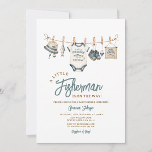 Invitación al Baby Shower del Pequeño Pescador