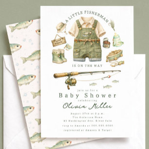Invitación al Baby Shower del Pequeño Pescador