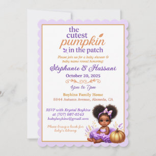 Invitación al Baby Shower del Pumpkins más Lindo d