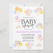 Invitación al Baby Shower del Safari