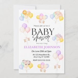 Invitación al Baby Shower del Safari