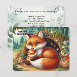 Invitación al Baby Shower del Zorro del Bosque