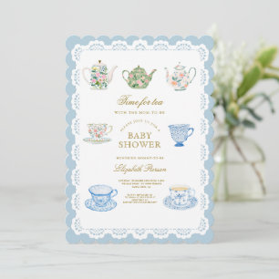 Invitación al Baby Shower Hora del Té