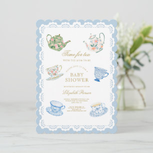 Invitación al Baby Shower Hora del Té