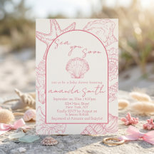 Invitación al Baby Shower "Nos vemos pronto" Tema 