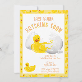 Invitación al Baby Shower: Patito a punto de nacer