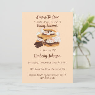 Invitación al Baby Shower: Un S’more para Amar