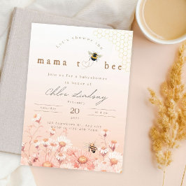 Invitación al Babyshower de Mama to bee Cottagecor