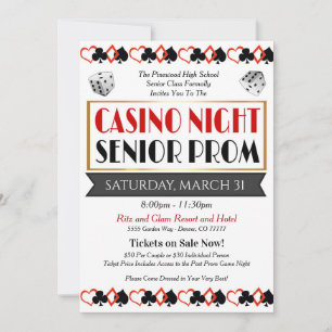 Invitación al baile de la noche del Casino Prom