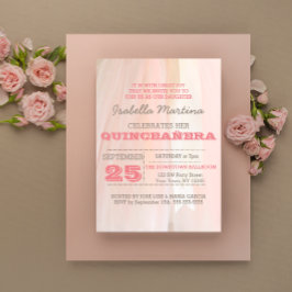 Invitación al ballet Tutu Quinceañera