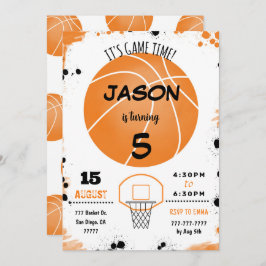 Invitación al baloncesto naranja