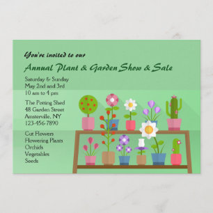 Invitación al banco de flores
