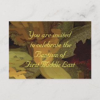 INVITACIÓN AL BAPTISMO