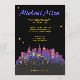 Invitación al Bar Bat Mitzvah del CITYSCAPE