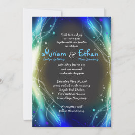 Invitación al Bar Mitzvah de Glowing Neon Stars az