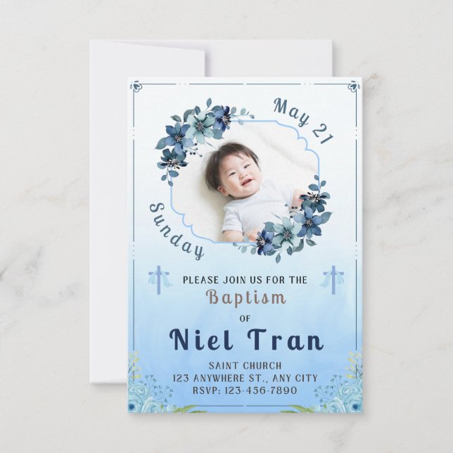 Invitación al bautismo (Anverso)