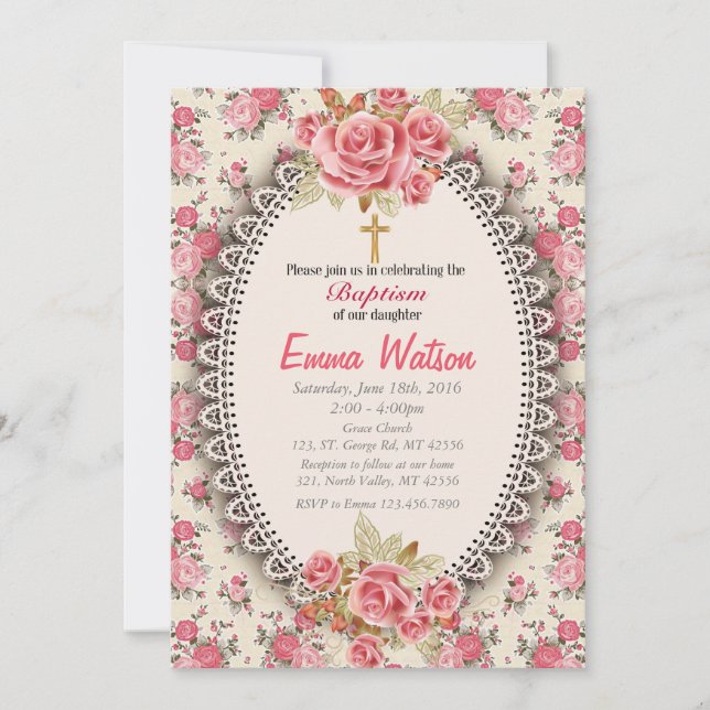 Invitación al bautismo (Anverso)