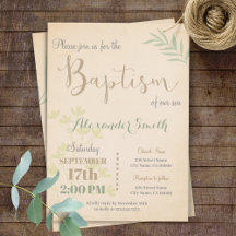 Invitación al bautismo