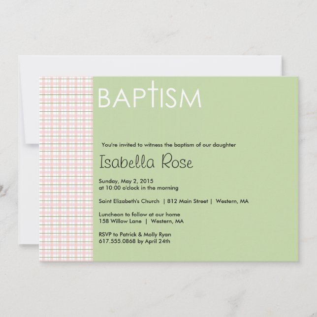 Invitación al bautismo (Anverso)