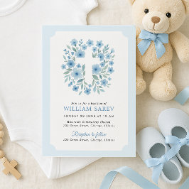 Invitación al bautismo al estilo de las entradas e