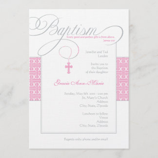 Invitación al bautismo Chica