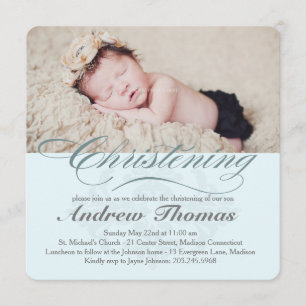 Invitación al bautismo clásico de cristianismo