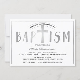 Invitación al bautismo, contemporáneo, Relieve met