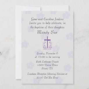 Invitación al bautismo cruzado de Bonito