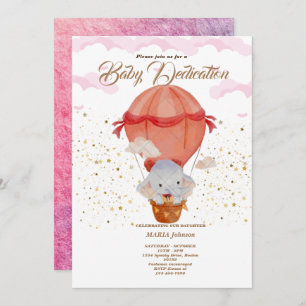Invitación al bautismo de animales con globos de a