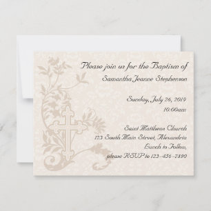 Invitación al bautismo de bebé