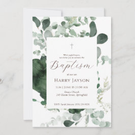 Invitación al bautismo de Eucalyptus