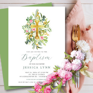 Invitación al bautismo de inicio bendecido