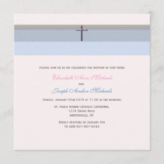 Invitación al bautismo de la colección Blessings