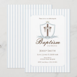 Invitación al bautismo de la Cruz Azul Escudo