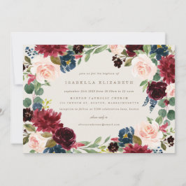 Invitación al bautismo de la elegancia de otoño