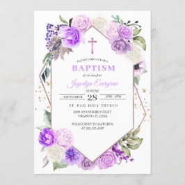 Invitación al bautismo de la primavera morada