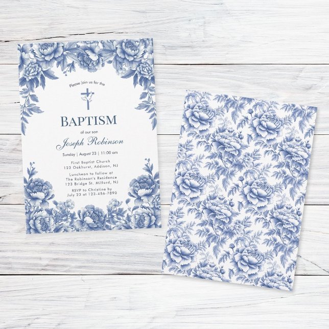 Invitación al bautismo de las flores azules (Subido por el creador)
