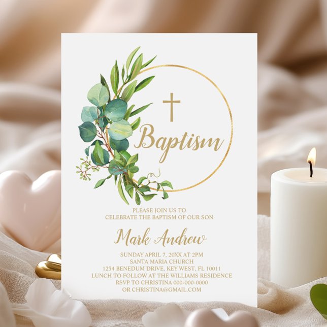 Invitación al bautismo de las flores de eucalipto (Subido por el creador)