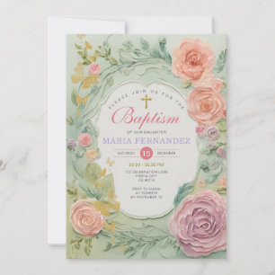 Invitación al bautismo de los Chicas de la vegetac