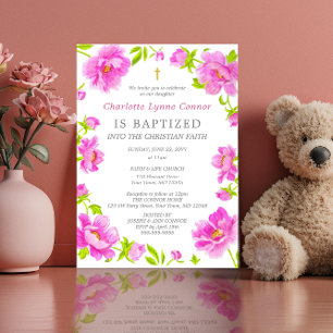 Invitación al bautismo de los pueblos rosados