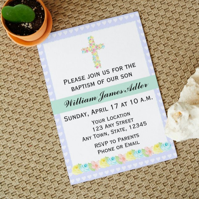 Invitación al bautismo de niño (Subido por el creador)