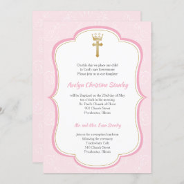 Invitación al bautismo de princesa