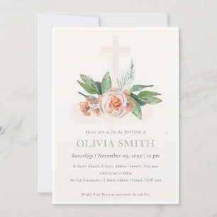 Invitación al bautismo de travesía floral con Rosa