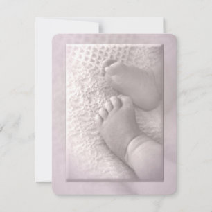 Invitación al bautismo de una niña bebé