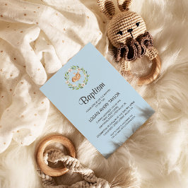 Invitación al bautismo del niño venado con sueño f