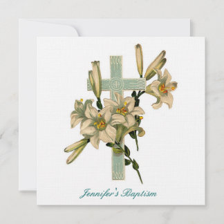 Invitación al bautismo floral