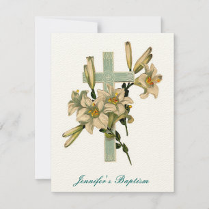 Invitación al bautismo floral
