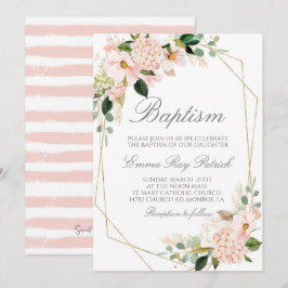Invitación al bautismo floral