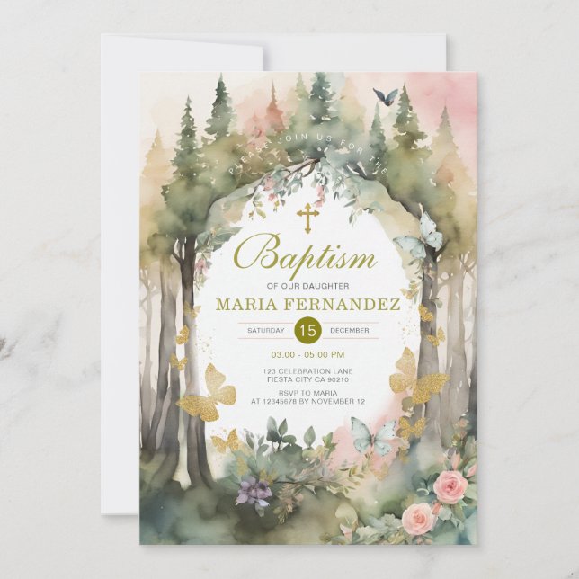 Invitación al bautismo floral de la vegetación de  (Anverso)
