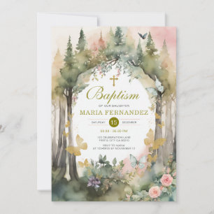 Invitación al bautismo floral de la vegetación de 